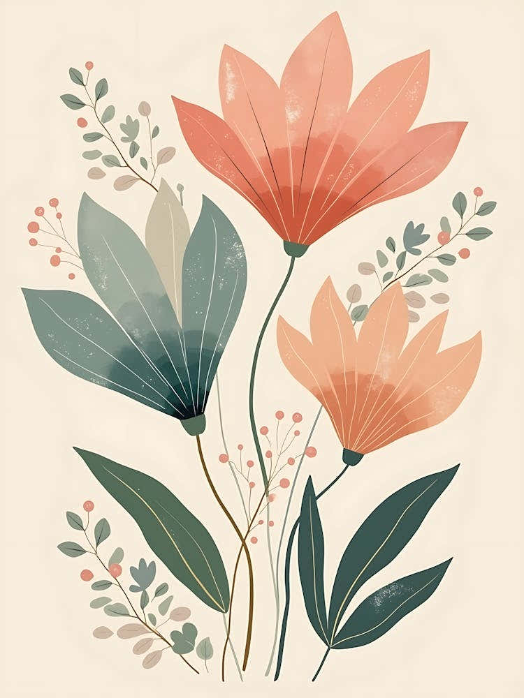 Subtle Pastel Petal Whispers