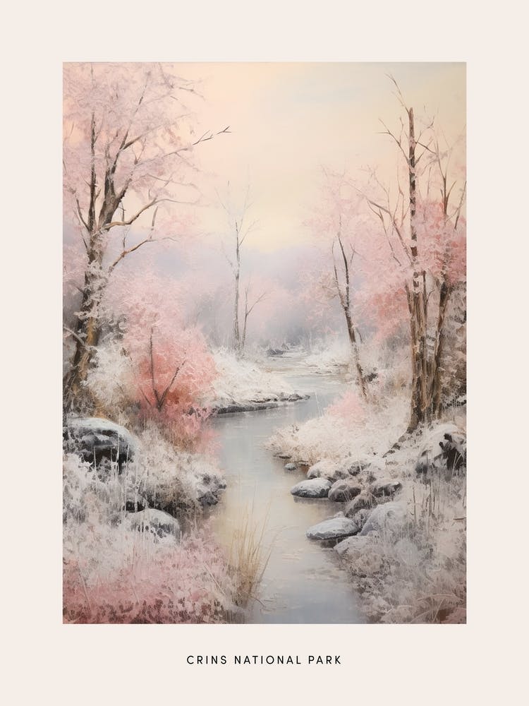 Dreamy Winter National Park Poster  Crins National Park France 3