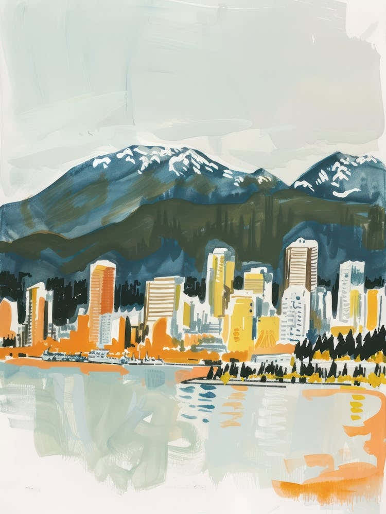 Travel Poster Happy Places Vancouver 2