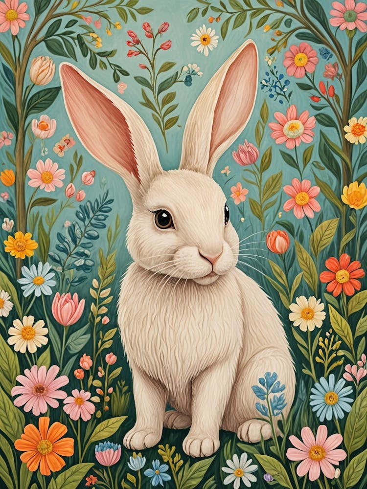 Spring Bunny In The Meadow no2