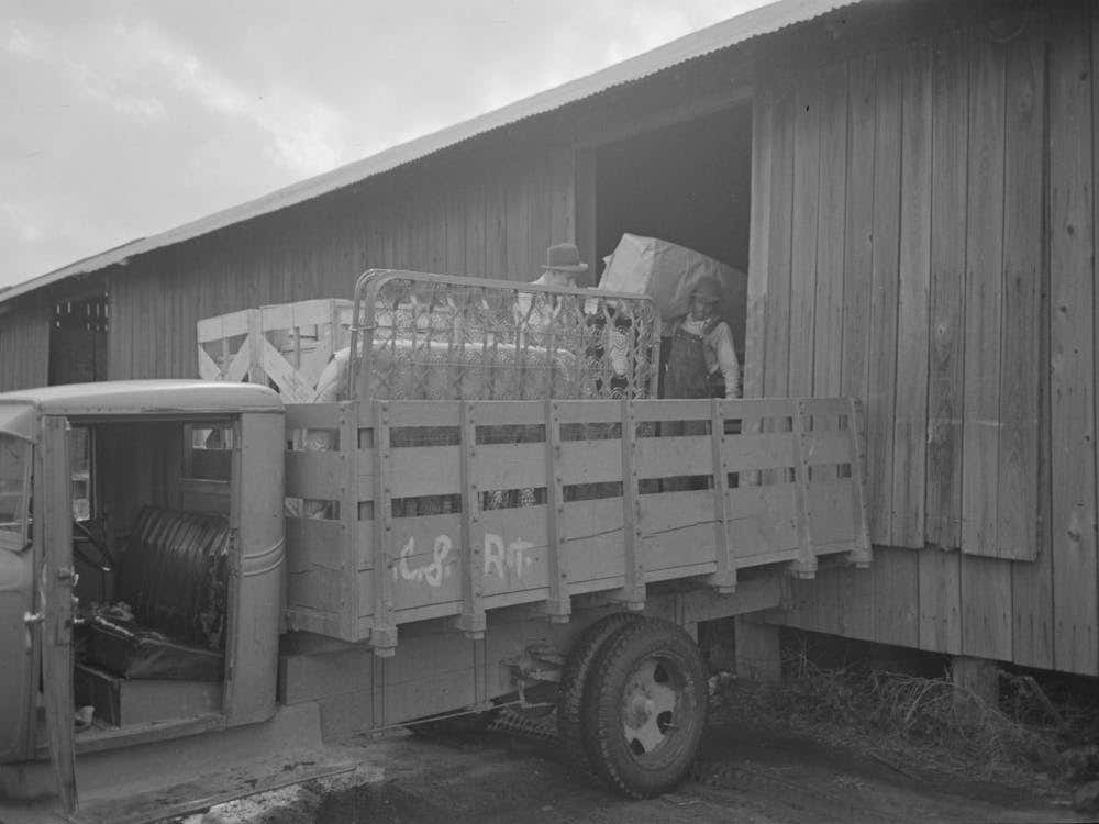 Southeast Missouri Farms, Loading New Furniture, Bought By Fsa (Farm Security Administration) Loans, On Truck At