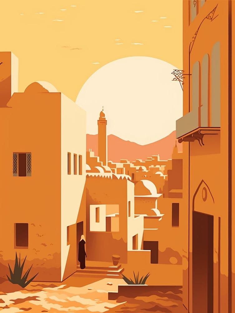 Algeria 2 Travel Illustration