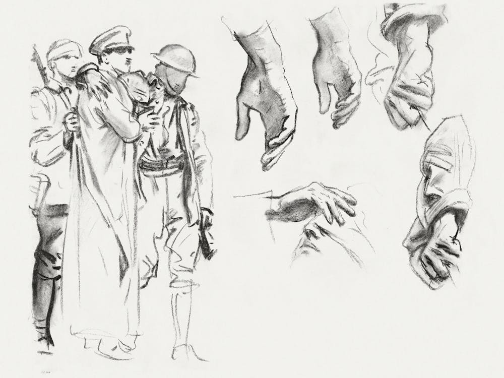 Studies For Gassed, John Singer Sargent