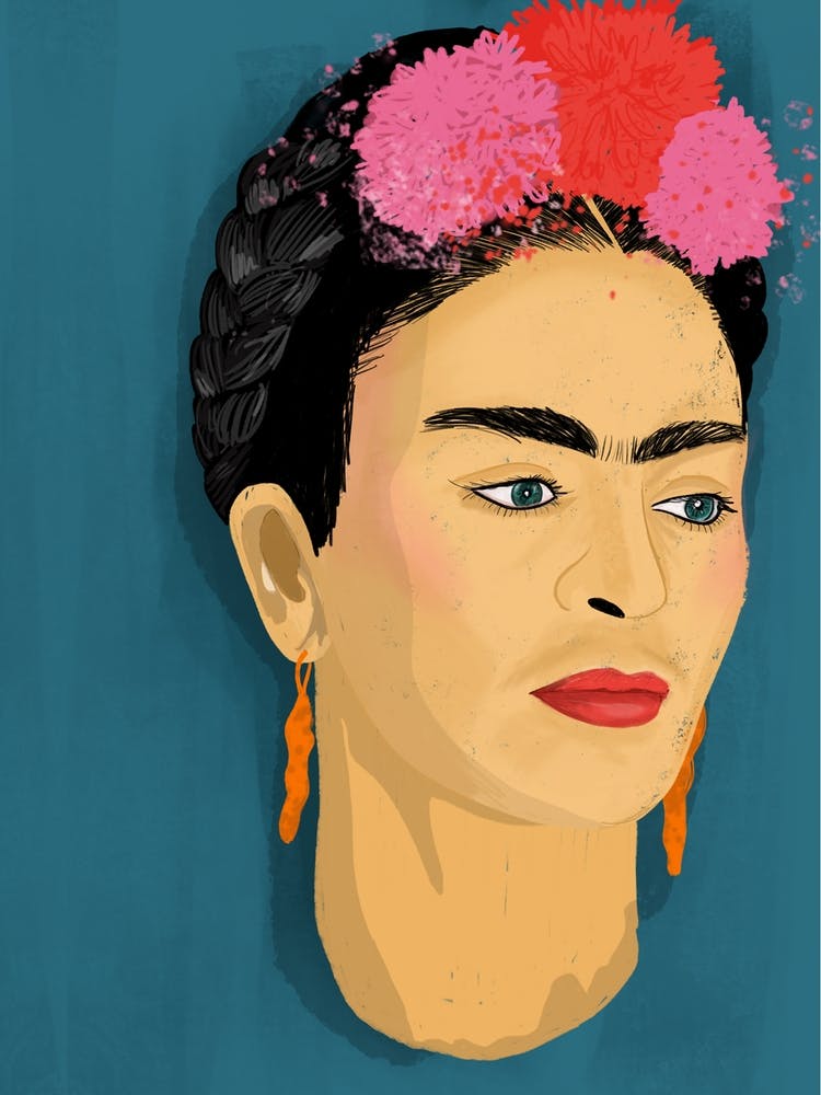 Frida In Blue