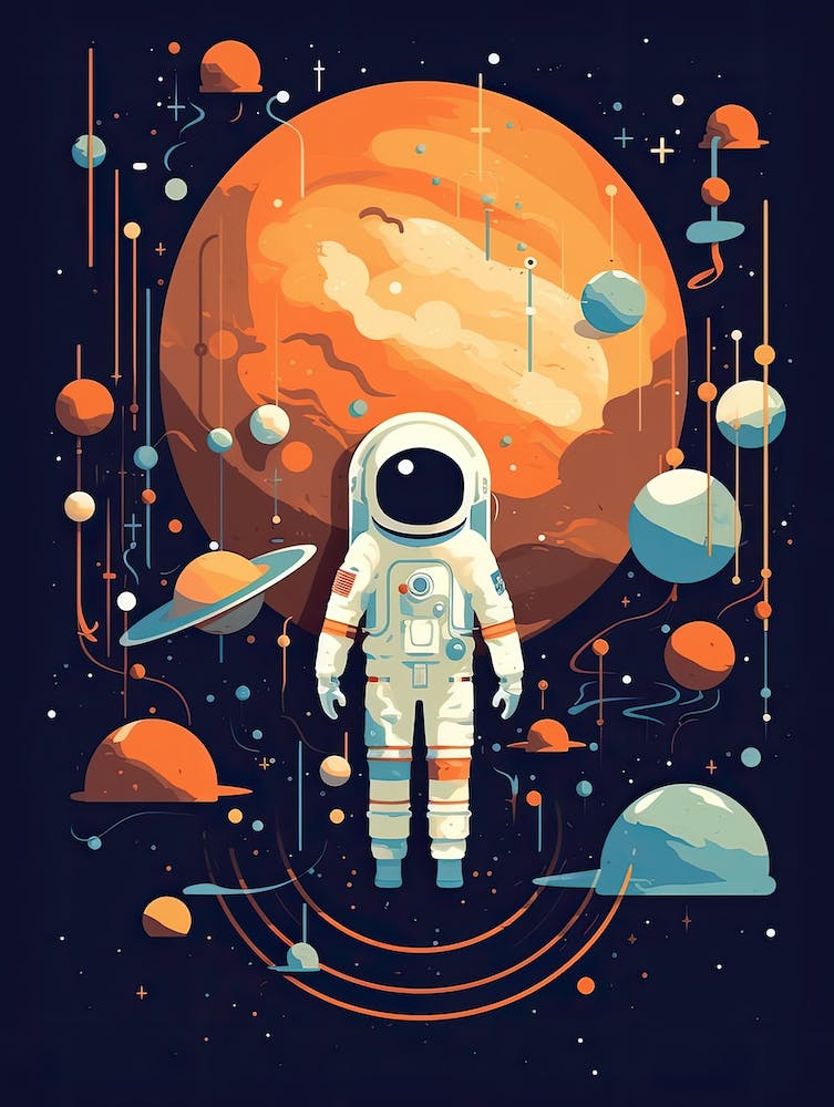 Spacewalker's Reverie: Astronaut's Escape
