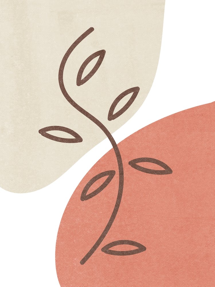 Big Leaf In Abstract