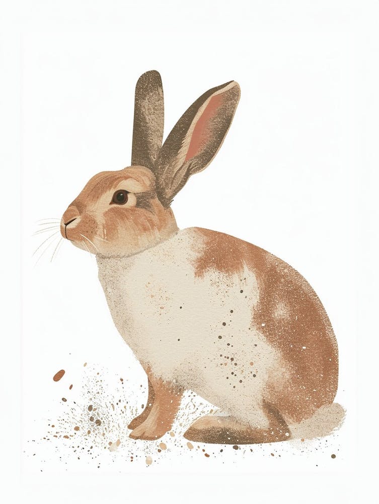 New Zealand Rabbit Nursery Illustration 1