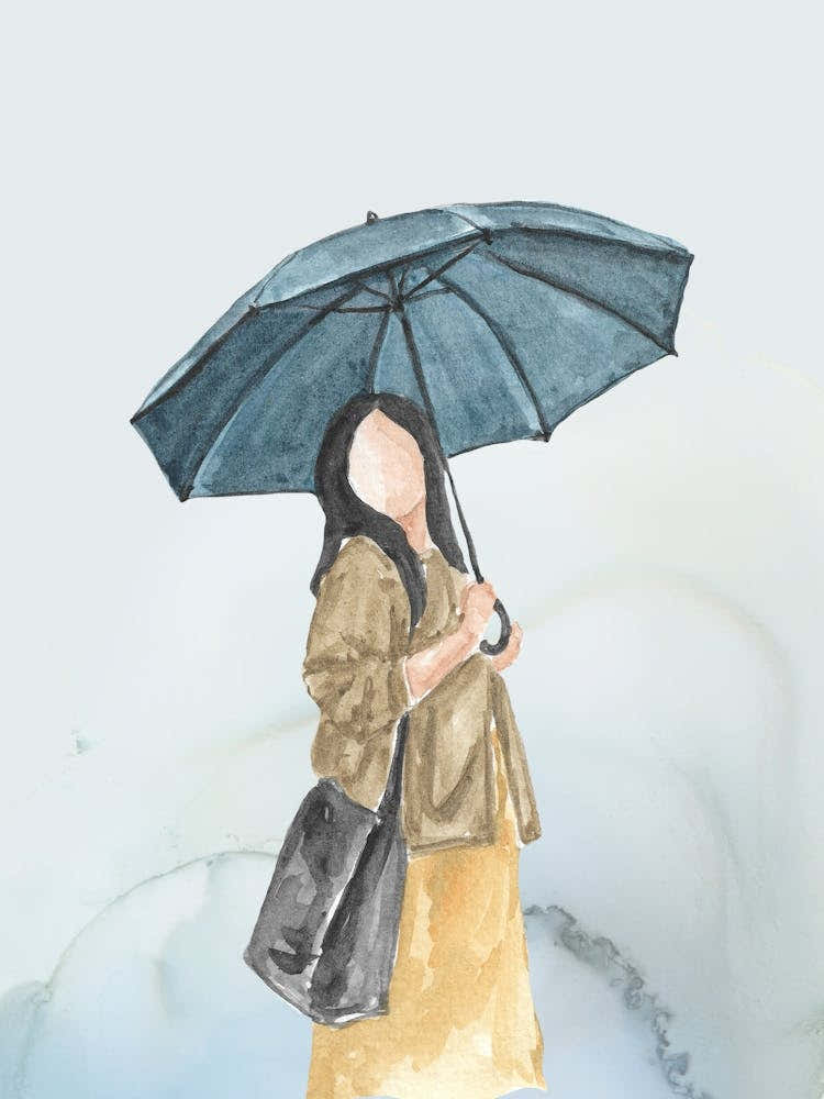 Woman With Umbrella