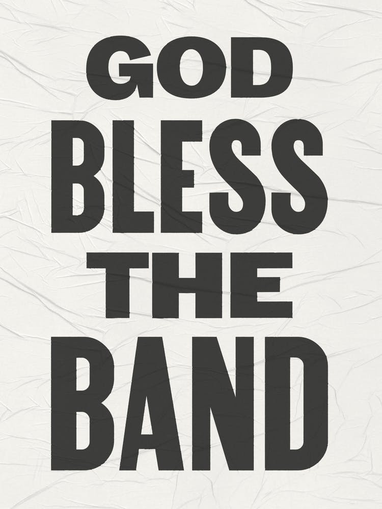 God Bless The Band - Poster Style Gallery Wall