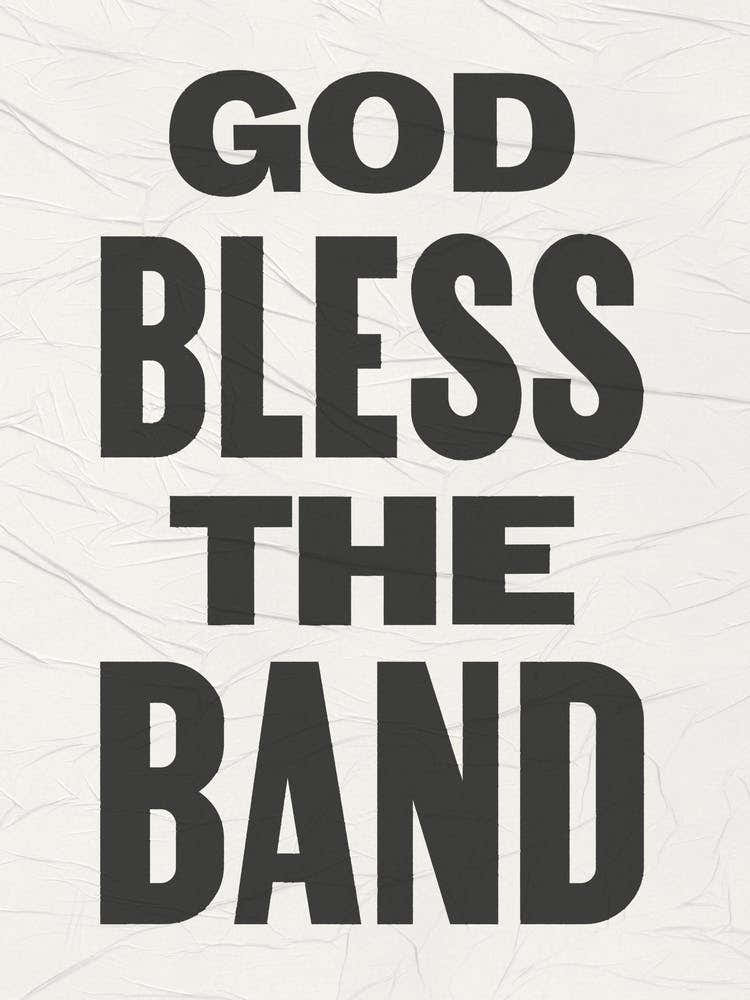 God Bless The Band - Poster Style Gallery Wall