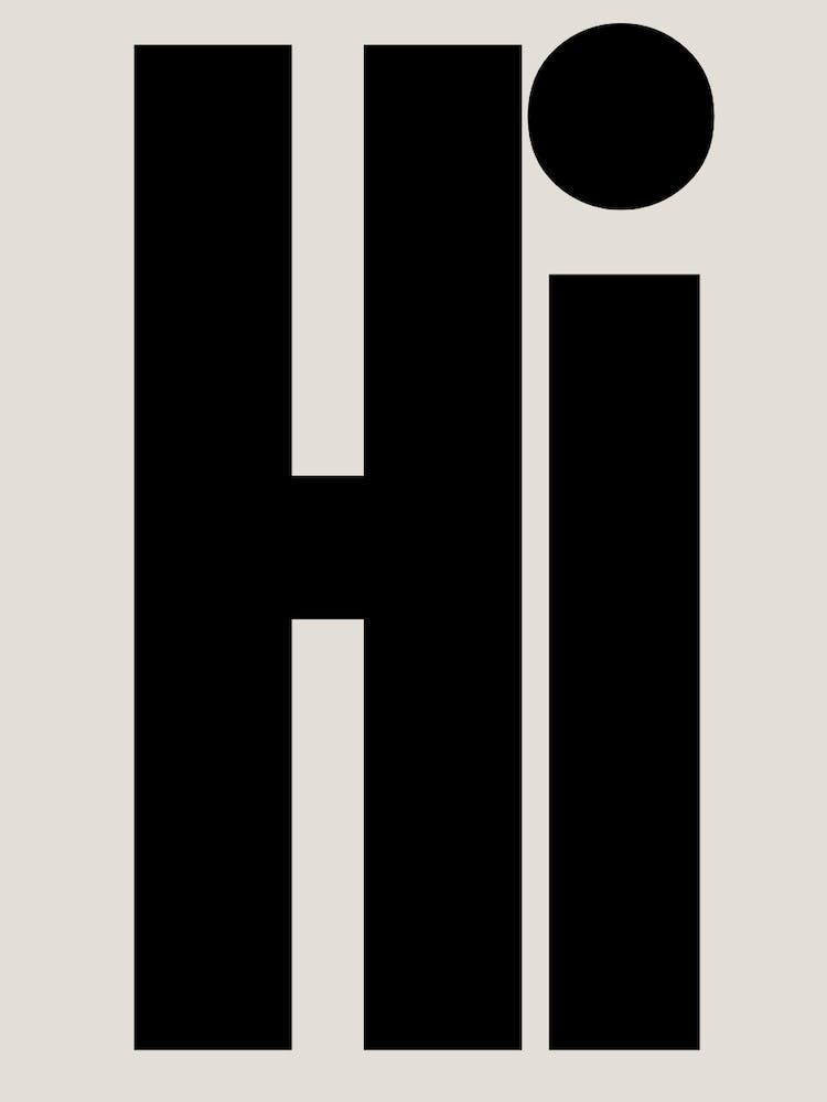 Hi bold print 1