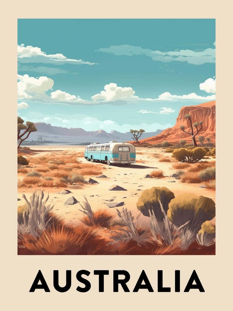 Vintage Travel Poster Australia 6