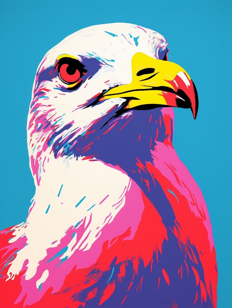 Andy Warhol Style Bird Seagull 1
