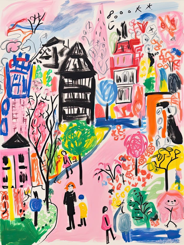 Tokyo, Dreamy Storybook Illustration 1