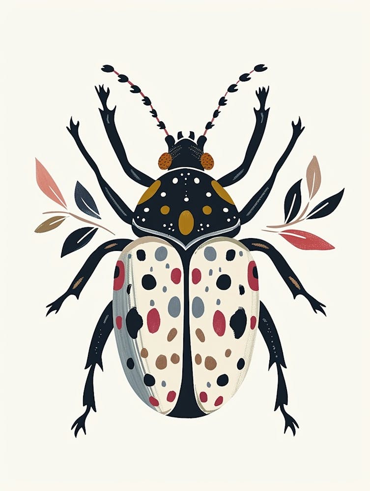 Colourful Insect Illustration Beetle 22
