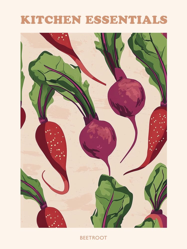 Beetroot Abstract Pattern Poster 2