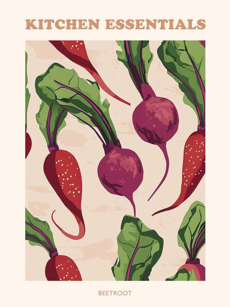 Beetroot Abstract Pattern Poster 2