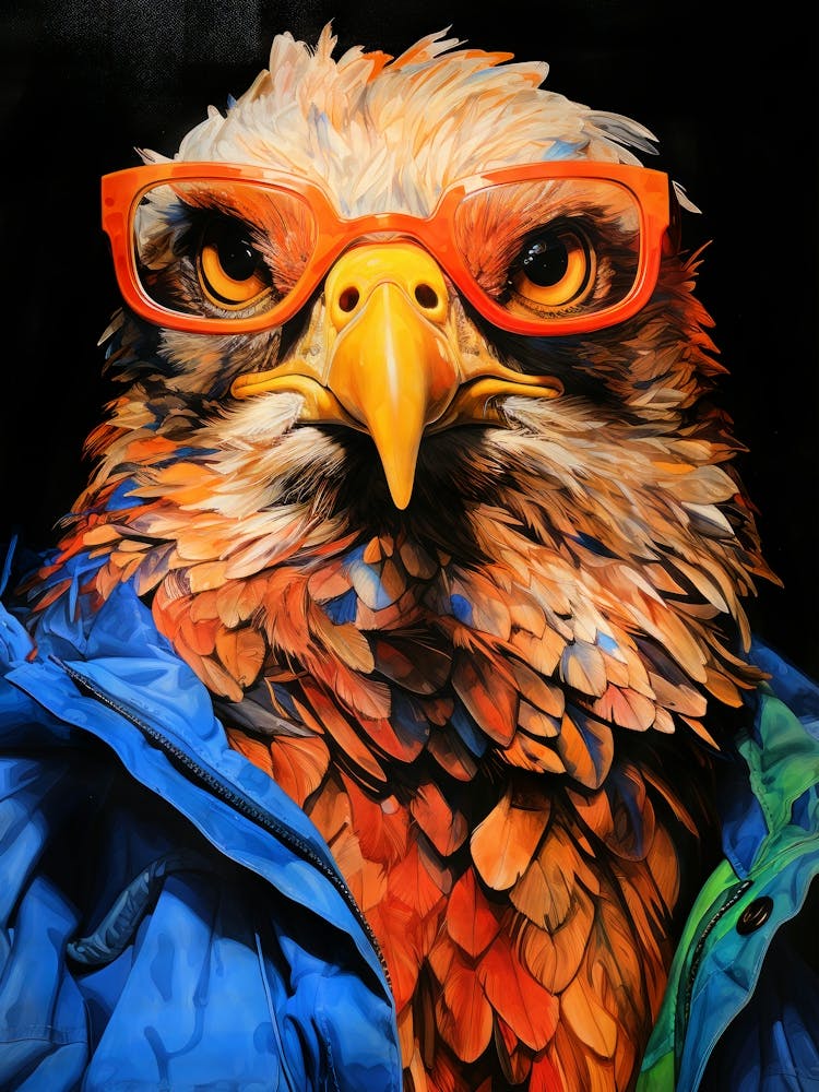 Eagle With Glasses animal bird