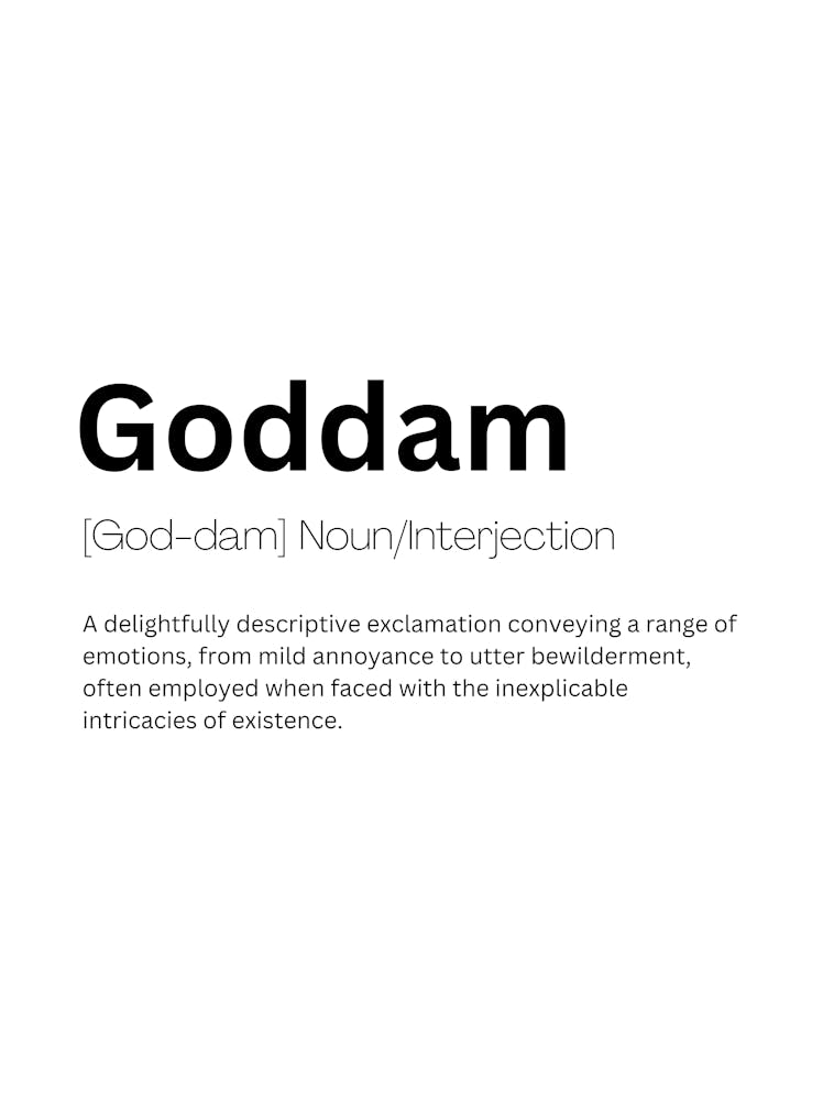 Goddam Definition Meaning