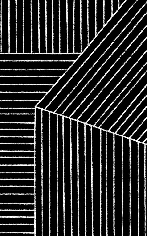 Black And White Modern Line Art A