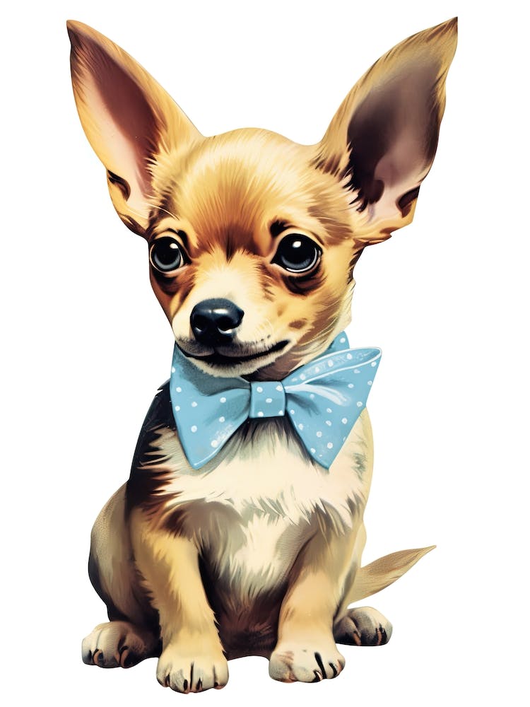 Vintage Puppy Chihuahua Dog Kitsch