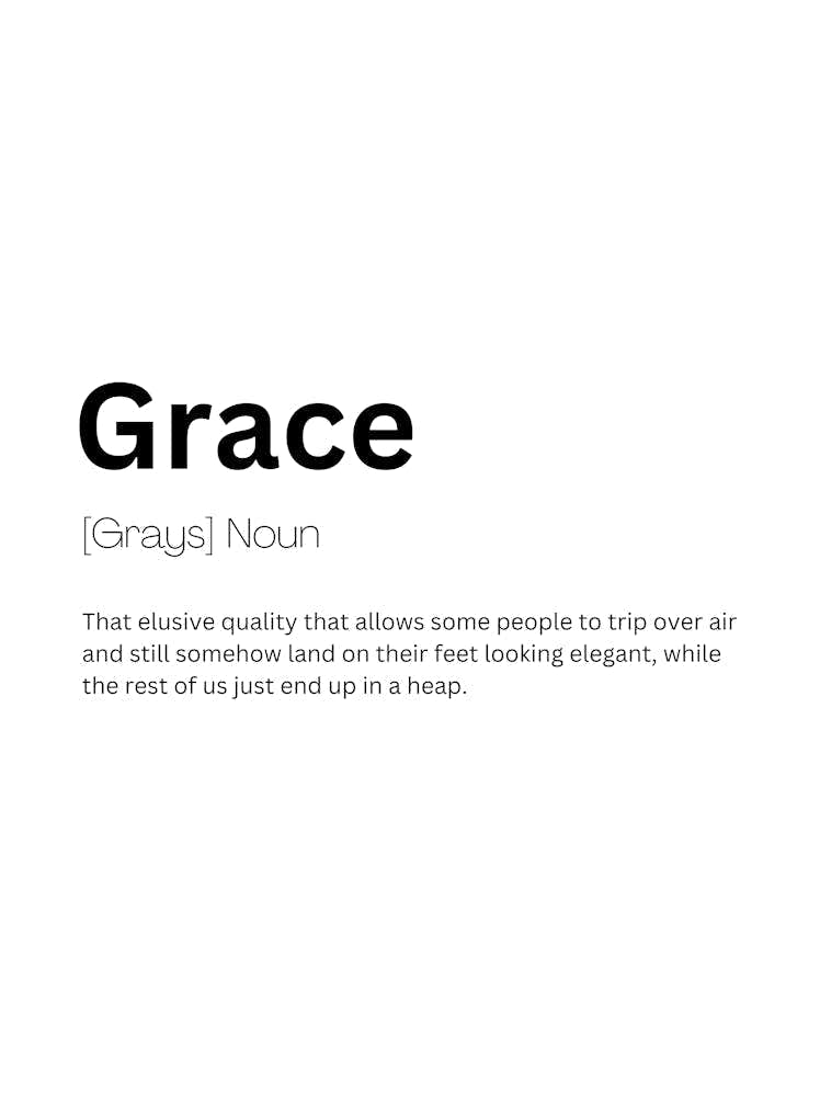 Grace Definition Meaning 1