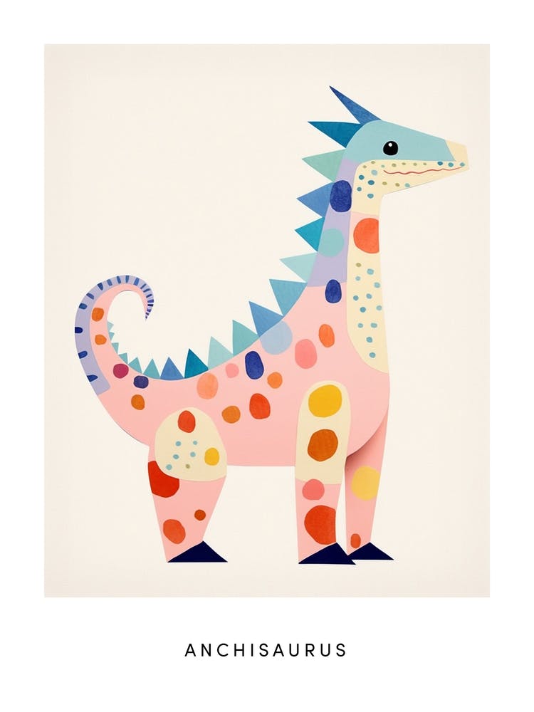 Nursery Dinosaur Art Anchisaurus 2 Poster