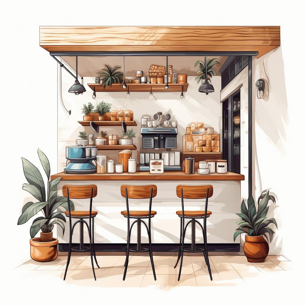 Coffee Shop Illustration