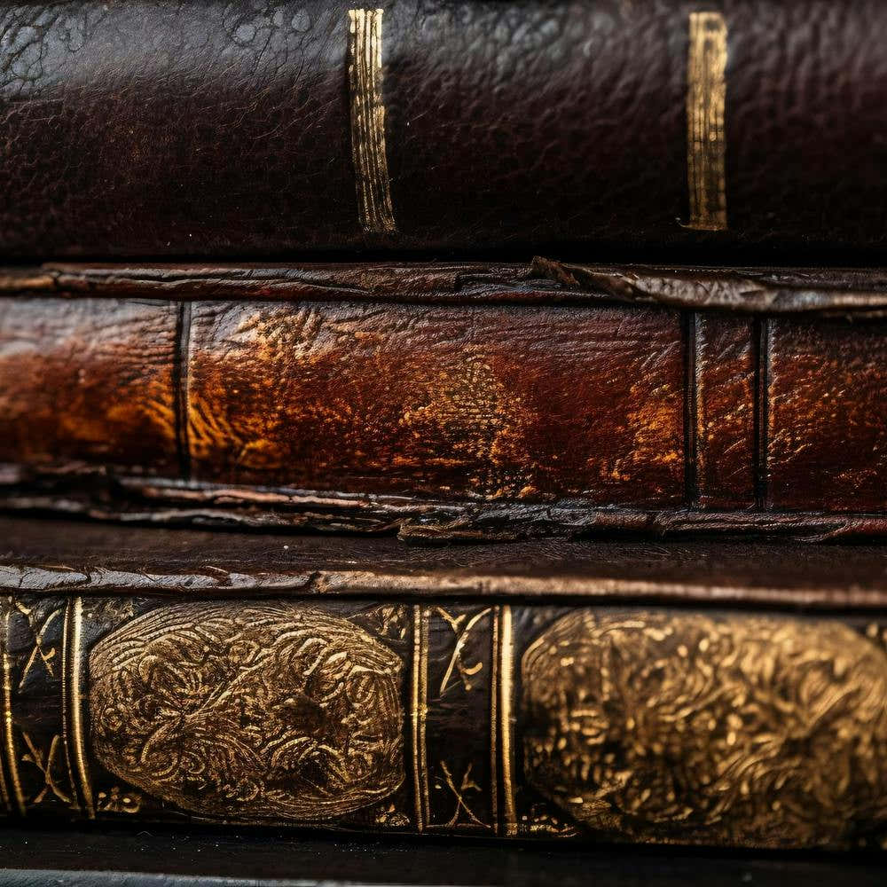 Old Books On A Table 8