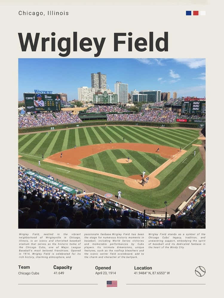 Baseball - Chicaco Cubs - Wrigley Field 1