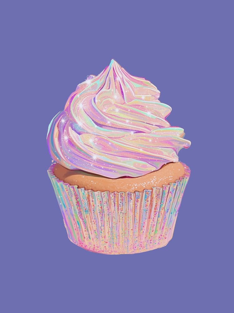 Iridescent Cupcake
