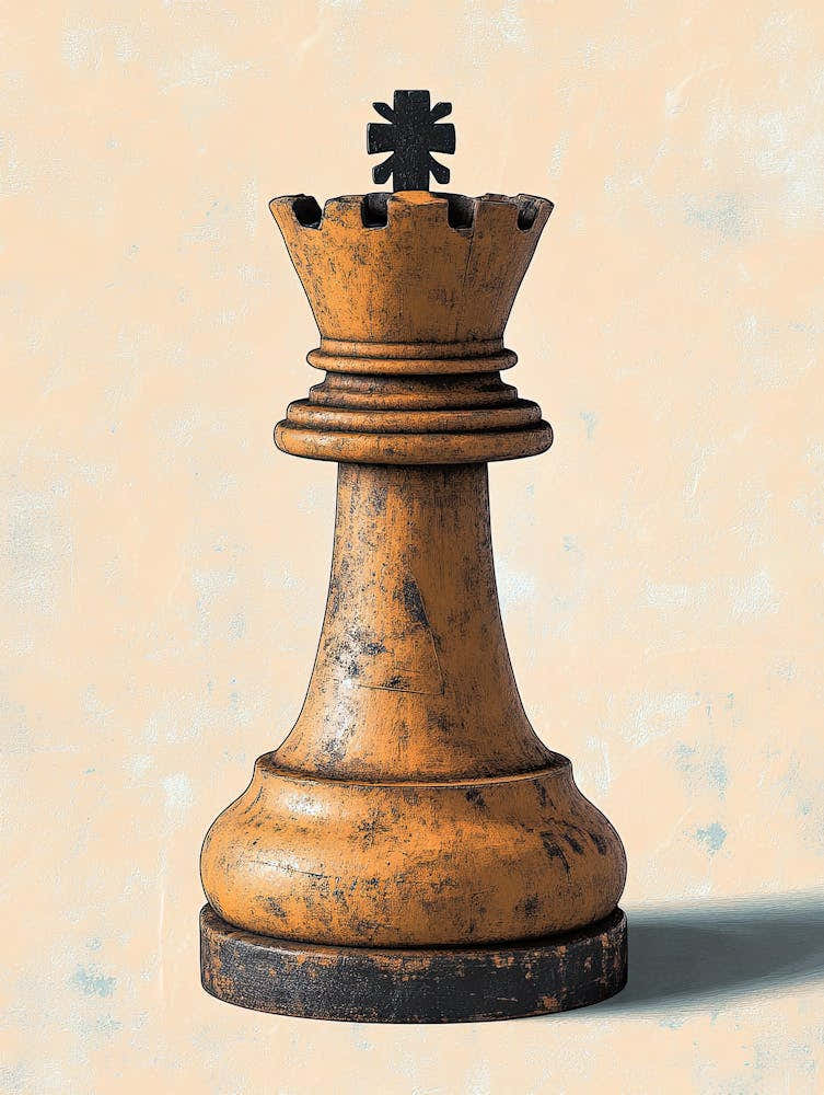 Chess Piece, Viking's Chess, Tafl Game 6
