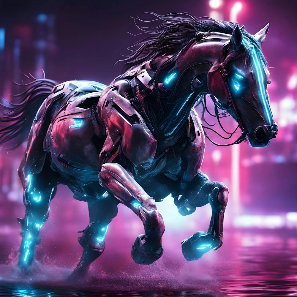 Futuristic Cyber Horse