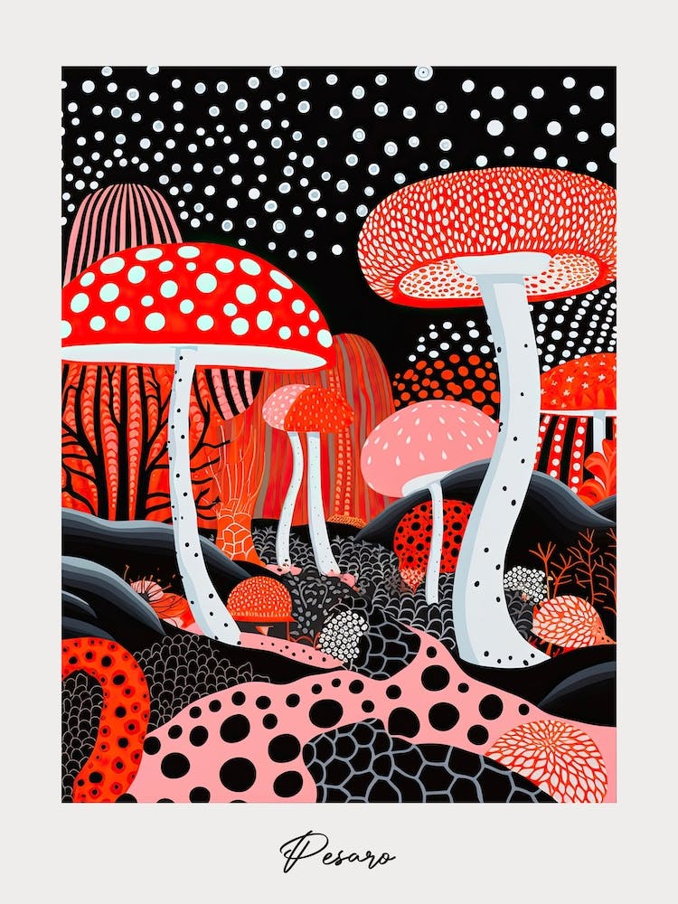 Poster Of Pesaro, Italy, Illustration In The Style Of Pop Art 3