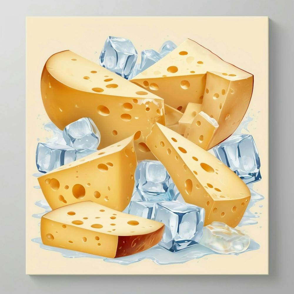 Cheese And Ice Cubes
