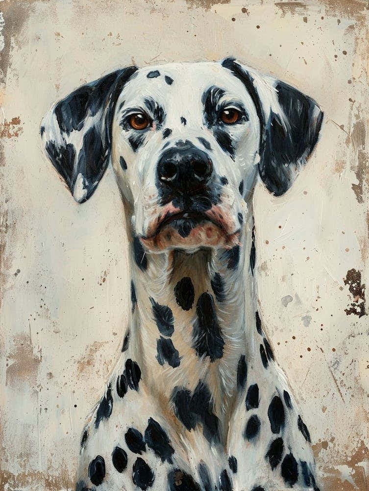 Dalmatian Acrylic Painting 2