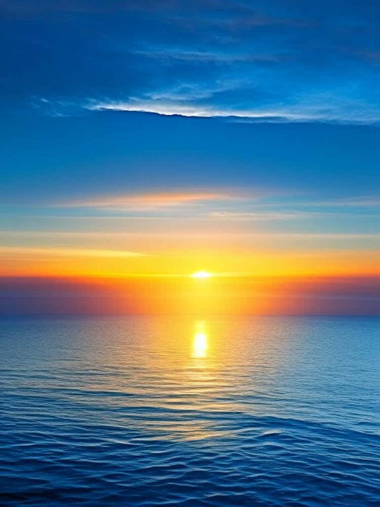 Sunrise Over Ocean Waterscape Photography 3