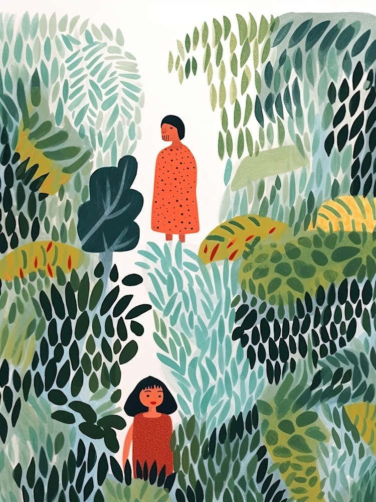 In The Jungle, Tiny People And Illustration 1