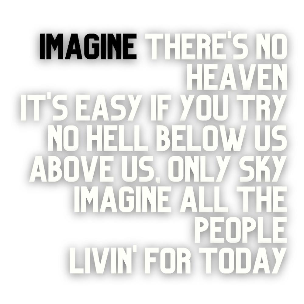 Imagine There'S No Heaven Easy If You Try