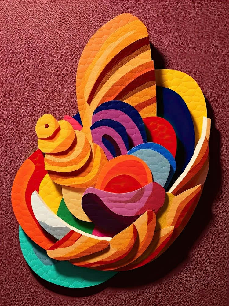 Croissant Paper Cut 1