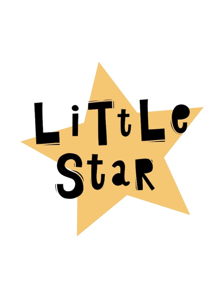 Scandi Little Star Yellow
