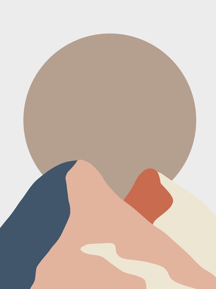 Abstact Mountain Sun