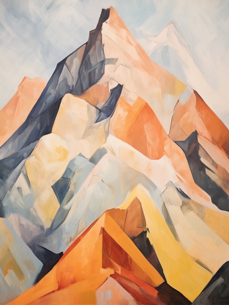 Mount Grosvenor Usa Mountain Painting