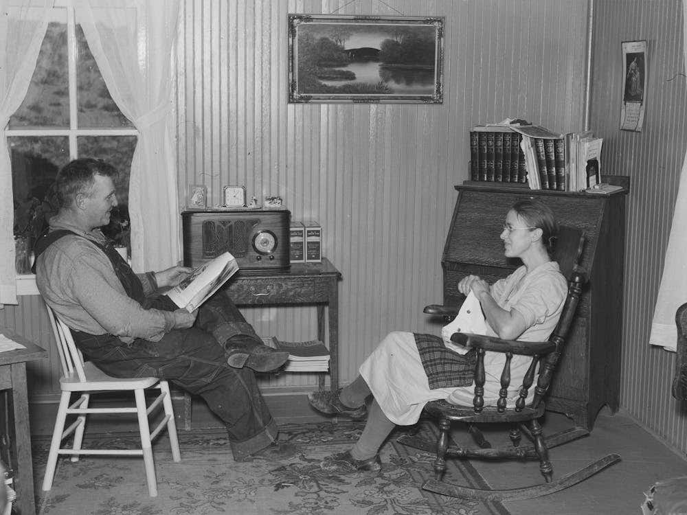 Parents In One Of The Better Homes Of Williams County, They Are On Relief, North Dakota By Russell Lee