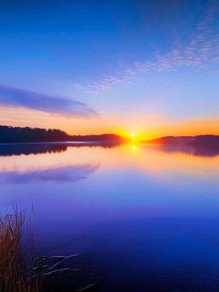 Sunrise Over Lake Waterscape Photography 2