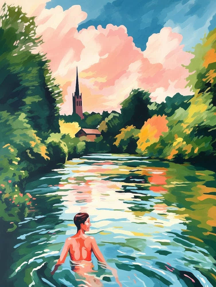 Wild Swimming At River Wensum Norfolk 3