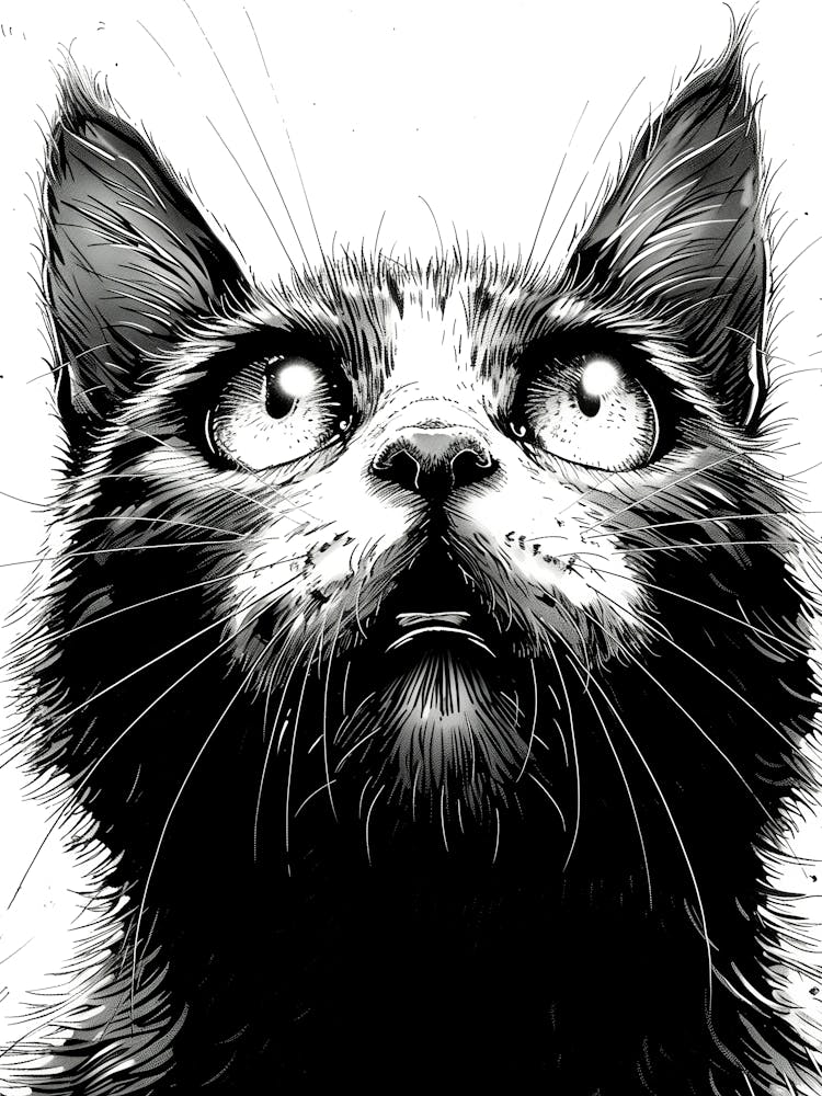 Cat Looking Up