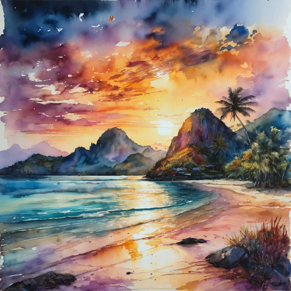 Sunset On The Beach 7