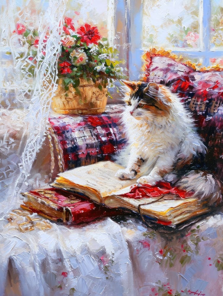 Cat On The Window Sill