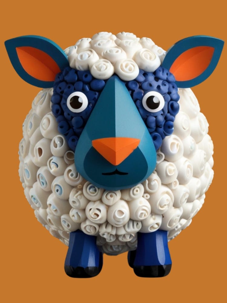 Sheep With Blue Eyes 1